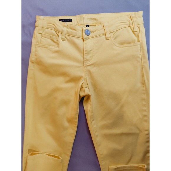 Women's Kut from the Kloth Marilyn Ankle Skinny Jeans Yellow 4 - Picture 4 of 7